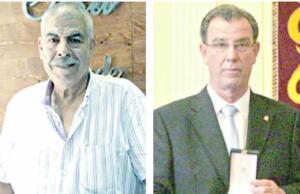 Hassan Amaruch, presidente de los hosteleros y Antonio MIranda, consejero de Deportes