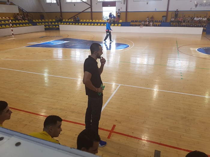 Faisal Salmi, entrenador del C.D. Gimnástico Melilla de Balonmano