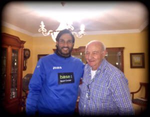 Pedro Botello, junto a Aloisio