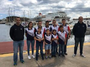 Equipo de Regatas del Real Club Marítimo de Melilla que se ha desplazado a Almería