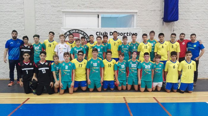 Equipo de base del Club Sporting Constitución que se desplazó a Almería