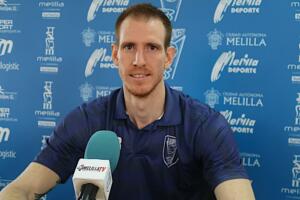 Javi Lucas, jugador del Club Melilla Baloncesto