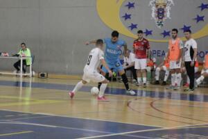 Raúl Dris, en uno de los partidos en el Pabellón Javier Imbroda