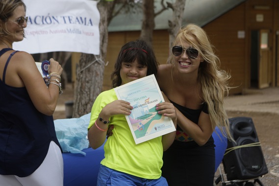 Susana Morillo, presidenta de TeAma en las actividades de verano