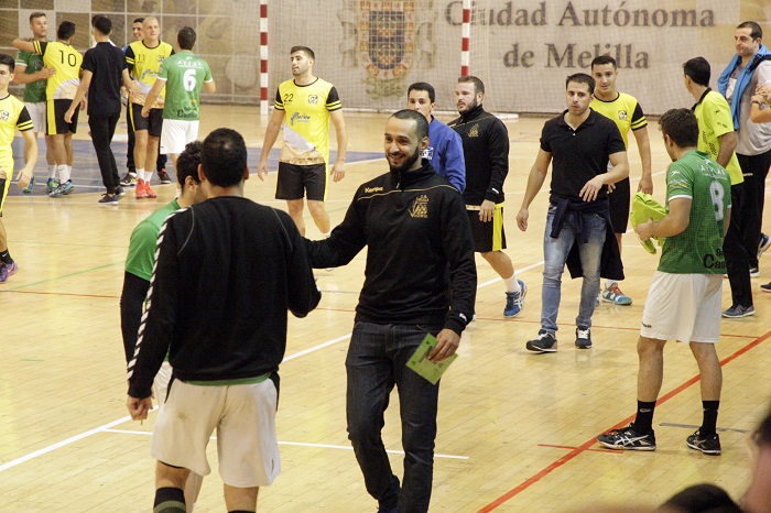 Faisal Salmi, entrenador del C.D. Gimnástico Melilla, se mostró muy contento por la victoria de su equipo