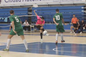 Raúl Dris, en uno de los partidos en el Pabellón Javier Imbroda