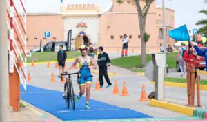Lorena Jiménez Caballero, durante una competición en Melilla