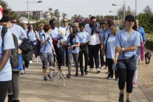 La marcha sirvió como homenaje a las 45 mujeres y 8 menores que han sido asesinados en España este año por violencia de género