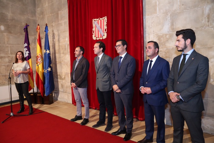 La presidenta Francina Armengol con los representantes de Melilla, Ceuta, Canarias y Baleares