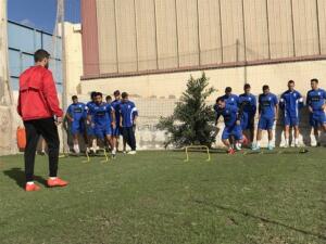 Imagen del entrenamiento de ayer
