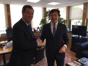 Antonio Miranda, junto a José Ramón Lete, secretario de Estado para el Deporte y presidente del Consejo Superior de Deportes