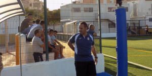 Santi Pérez., entrenador de la Peña Real Madrid