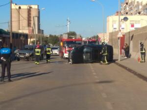 Se barajan el exceso de velocidad de uno y una maniobra prohibida de la otra