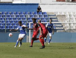 Lolo Garrido, en el encuentro disputado hace dos jornadas ante el Mérida