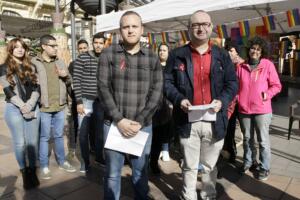 Lectura del manifiesto a cargo de los responsables de la entidad