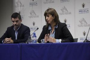 Sergio Rincón (Asociación) y la consejera Mohatar