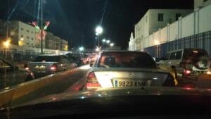 Imagen ayer a las 20.30 en el puesto fronterizo de Beni-Enzar