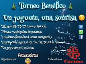 Cartel anunciador del torneo benéfico de Navidad