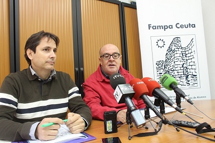 Mustafa Mohamed y José Luis Villena, de las FAMPAS de Ceuta y Melilla respectivamente