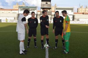 Juan Manuel Ruiz, en un encuentro de Tercera División, entre el Ceuta y Los Barrios