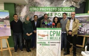Los diputados de CPM junto a su presidente, Mustafa Aberchán