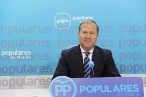 El secretario general del PP de Melilla, Miguel Marín