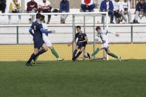 Javi Rosa cuajó un buen partido en el último encuentro disputado en casa, frente al Antequera C.F.