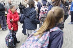 Imagen de archivo del regreso de los alumnos a las aulas escolares de Melilla