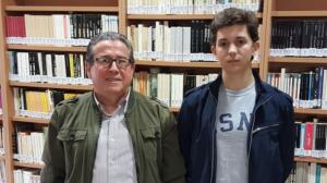 El ganador de la fase local de las Olimpiadas de Matemáticas, Pablo Vereda y Fernando Olmo