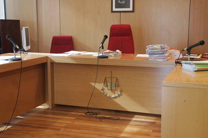Una de las salas de los juzgados de Melilla