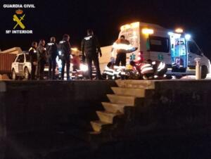 Actuación de la Guardia Civil en una patera llegada en diciembre