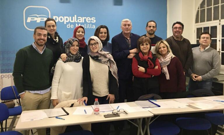 Integrantes de la Comisión de Política Social, Igualdad e Integración del PP de Melilla