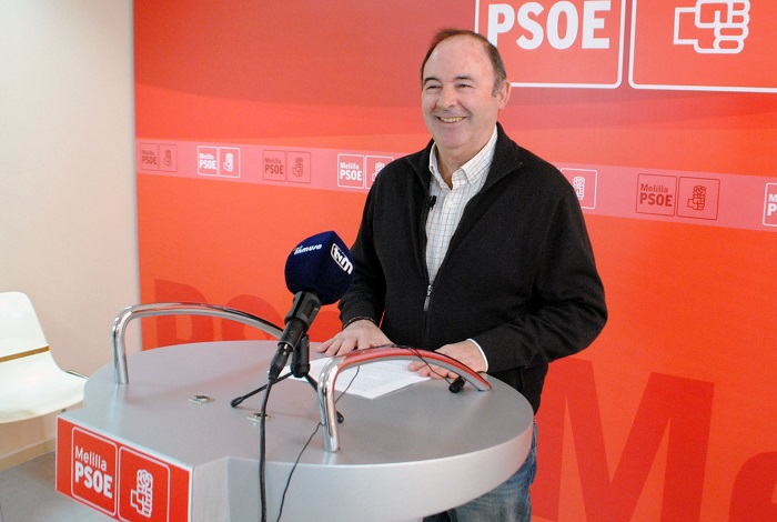 El secretario de Política Autonómica y Municipal del PSOE de Melilla, Francisco Vizcaíno