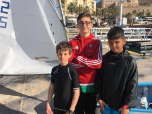 Podio del Campeonato Territorial de Optimist 2018
