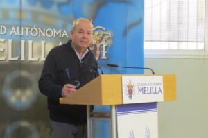 El vicepresidente primero de la Ciudad Autónoma, Daniel Conesa, ayer en rueda de prensa