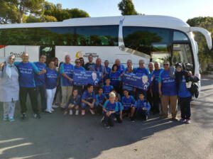 Imagen de un desplazamiento de la Peña Nacho Aznar