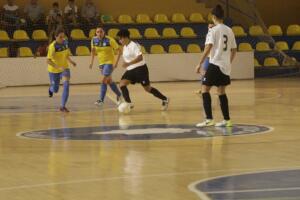 Raquel Souza, jugadora del Torreblanca Melilla, en uno de los encuentros de Liga