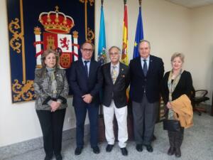 El delegado del Gobierno con el gobernador del Distrito rotario 2203