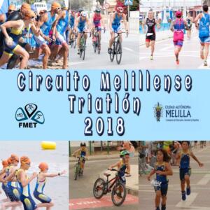 Cartel del Circuito Melillense de Triatlón de 2018