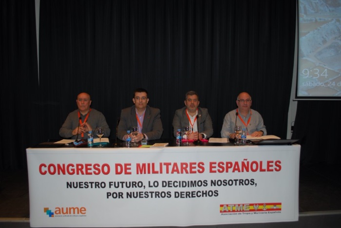 Momento de la reunión de militares celebrada en Madrid