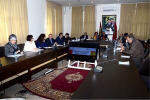Reunión de la Delegación de la UGR con los representantes de la Universidad Hassan I