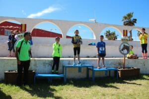 Pódium de la categoría Benjamín Masculino