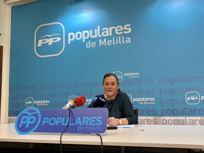 La secretaria de Comunicación del Partido Popular, Cristina Rivas en rueda de prensa ayer