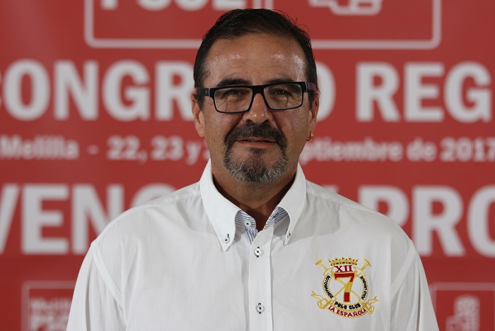 El secretario de Deportes del Partido Socialista de Melilla, Diego Muñoz Jaén