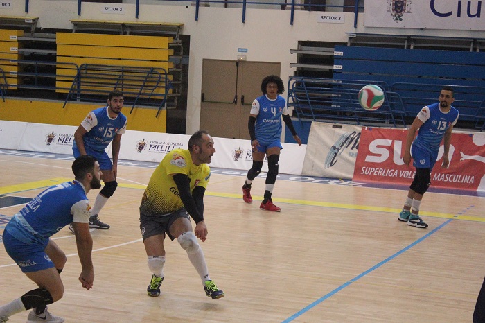 Los tres jugadores del Club Voleibol Melilla tuvieron una destacada actuación, pese a la derrota