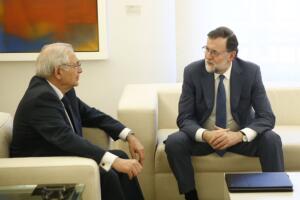 Mariano Rajoy recibió ayer a Juan José Imbroda en el Palacio de la Moncloa