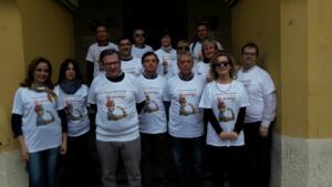 Uno de los grupos de UGT que realiza la campaña en Melilla