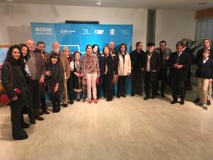 La familia de Miguel Fernández al completo, entre ellos la viuda, los hijos y nietos, acudieron a Málaga al homenaje del insigne melillense