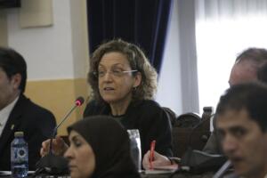 La portavoz socialista, Gloria Rojas