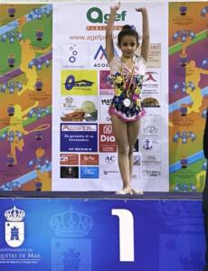 Adriana Montero, en manos libres, se subió a lo más alto del pódium en el Torneo de Roquetas de Mar